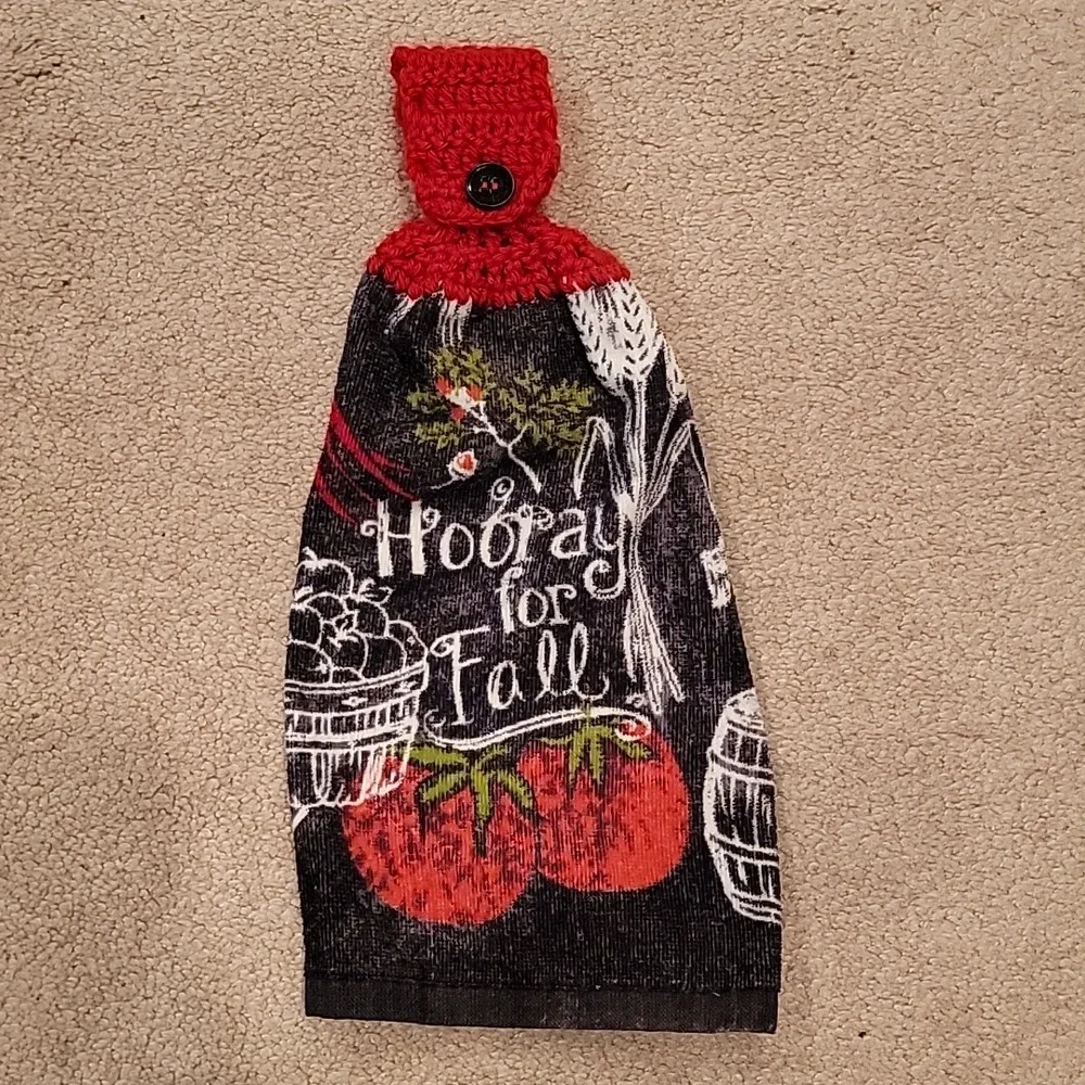 Handmade Hanging Towel - Hooray for Fall